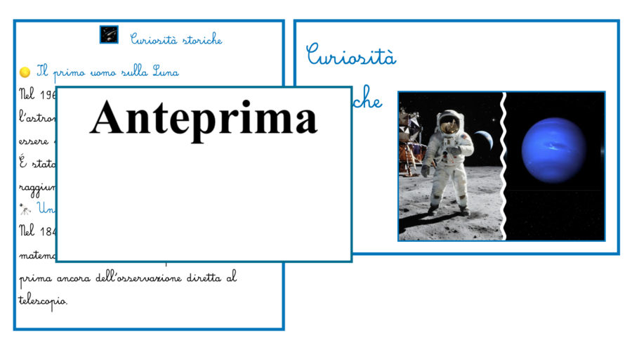 Nomenclatura scientifica Montessori: Carte del Sistema Solare