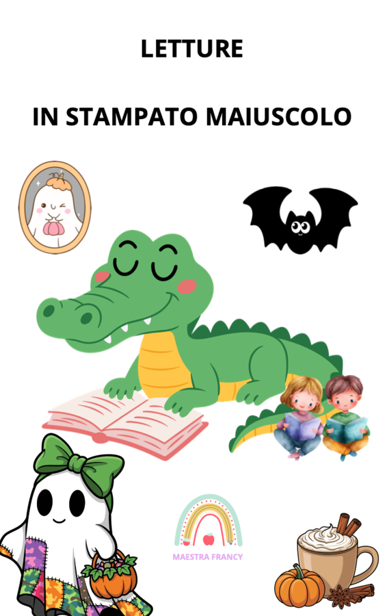 LETTURE in stampato maiuscolo, con domande di comprensione, scelta multipla o guidate