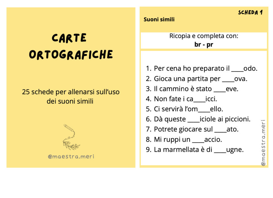 Carte ortografiche 5