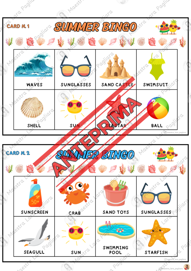 Summer bingo