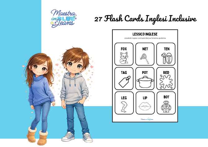 Flash Cards inglesi inclusive