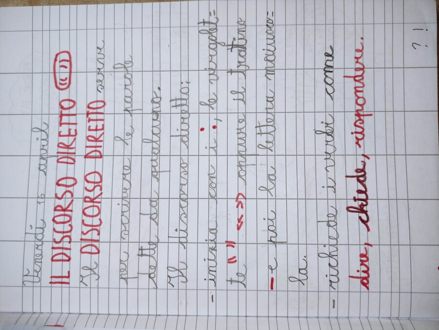 QUADERNO DI ITALIANO per la classe 2^ - 3° PARTE -