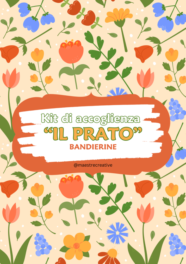 Kit accoglienza PRATO - bandierine BENVENUTI e BENTORNATI