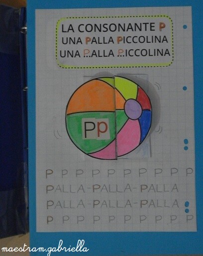 Lettera P di Palla e Porcellino