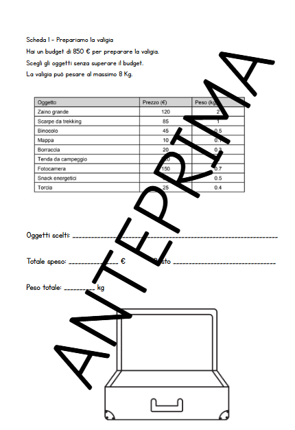 Il nostro viaggio in classe quinta – Attività di accoglienza e matematica a tema viaggio