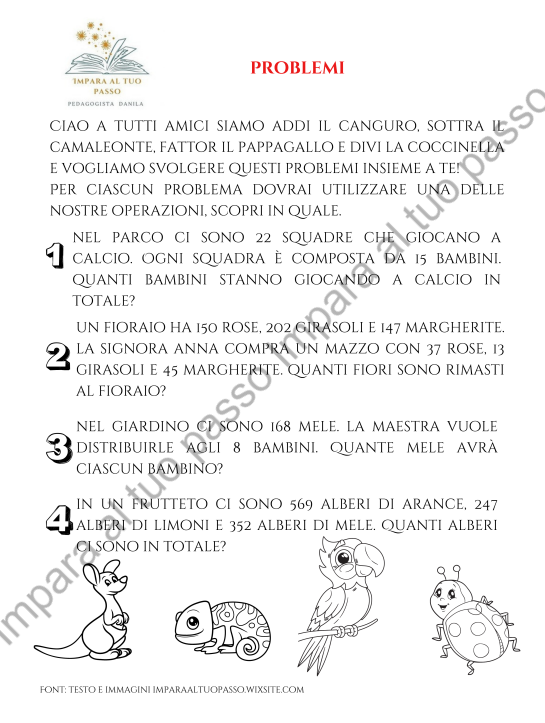 Problemi con Addi, Sottra, Fattor e Divi