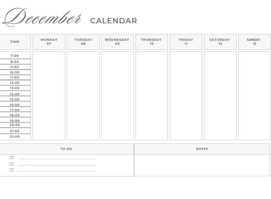 calendario settimanale 2026