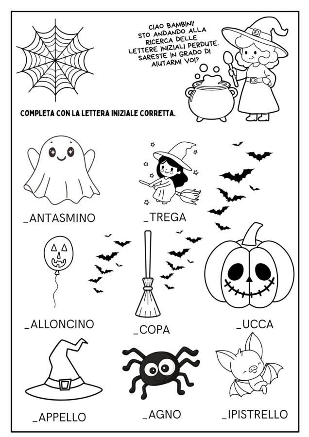 👻✨ Schede di Halloween per classe prima! 🎃 MAESTRA PIERA