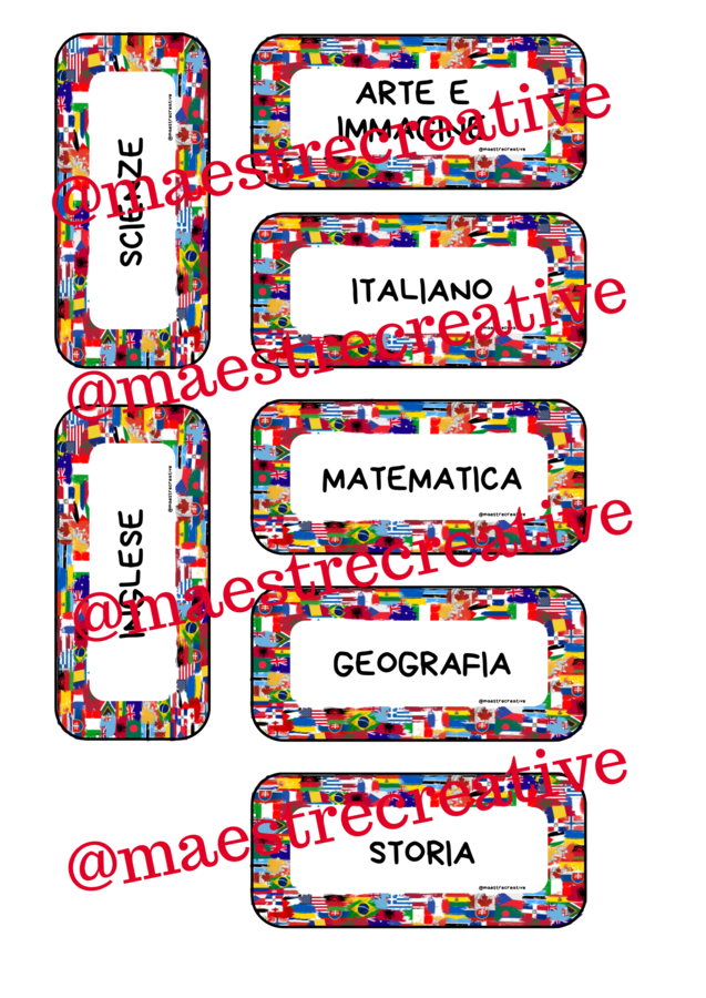 Kit COMPLETO di accoglienza - tema MONDO/CULTURA