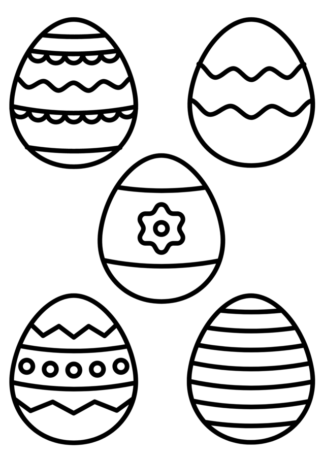 Materiale per la Pasqua da colorare