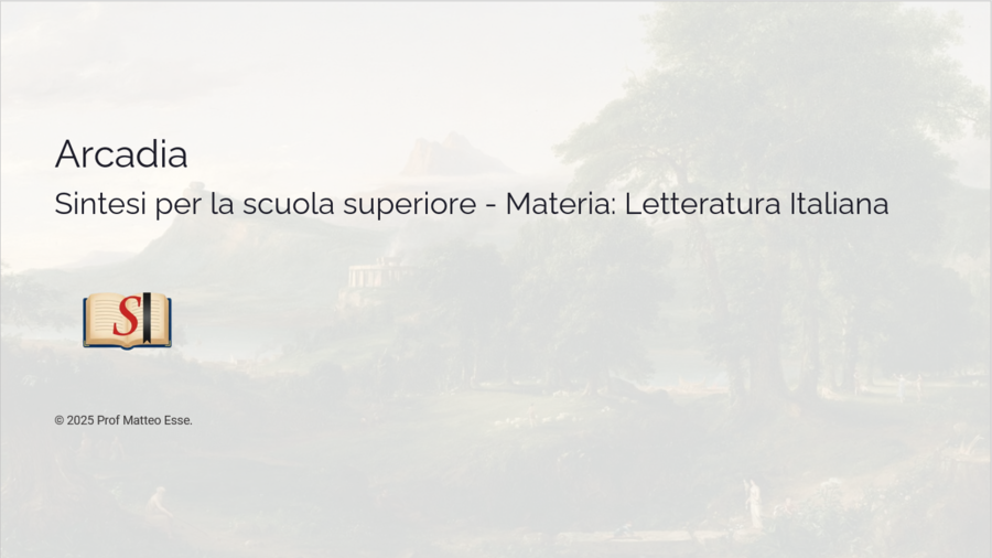 L'Arcadia e Metastasio: Reazione al Barocco e Riforma del Melodramma (PPTX)