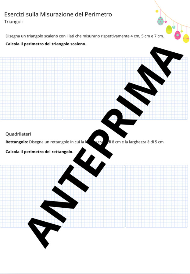 Compiti matematica vacanza di Pasqua/classe quarta