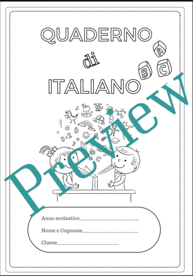 Set completo di copertine per i quaderni della scuola primaria