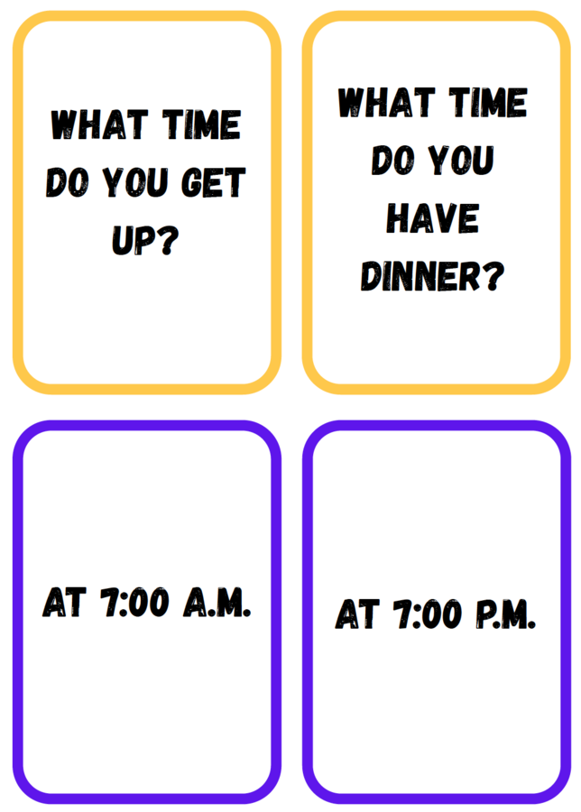 Speaking cards_Questions&answers