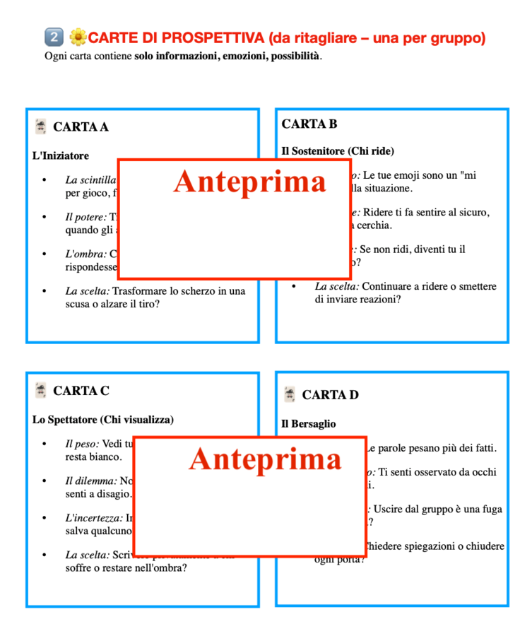 Parlarne senza puntare il dito-percorso di DEBATE sul bullismo classe 4-5-secondaria di I grado