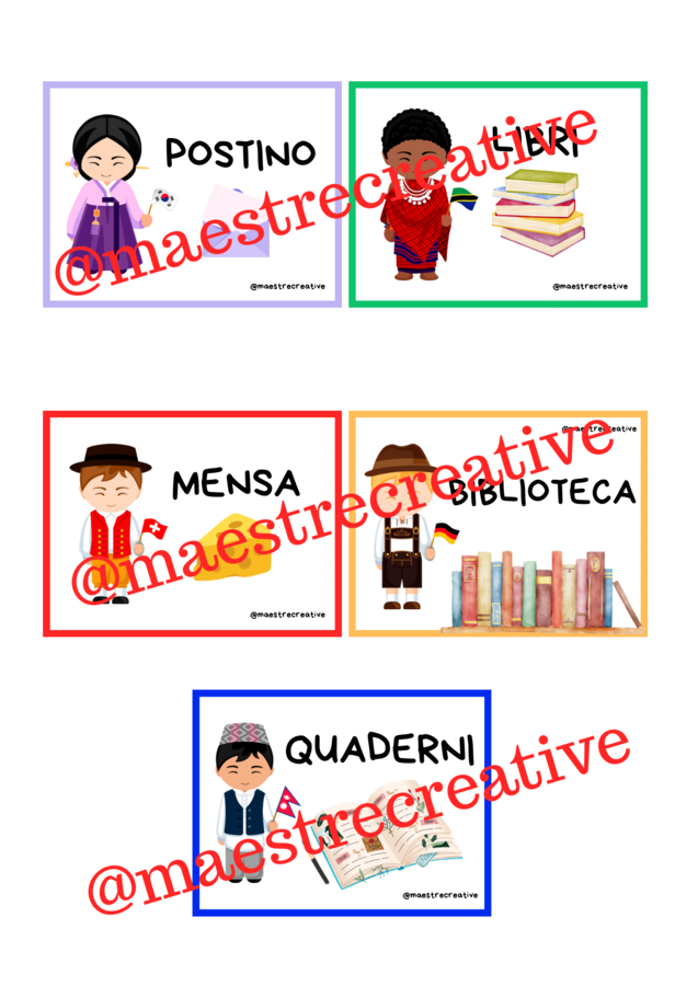 Kit COMPLETO di accoglienza - tema MONDO/CULTURA