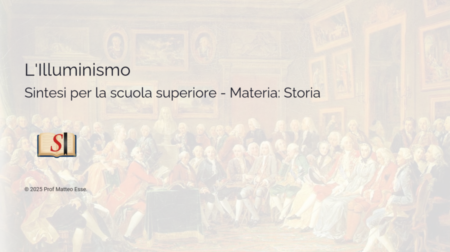 L'Illuminismo e i Philosophes: La Ragione, l'Enciclopedia e la Crisi dell'Antico Regime + Verifiche e Soluzioni (PPTX)