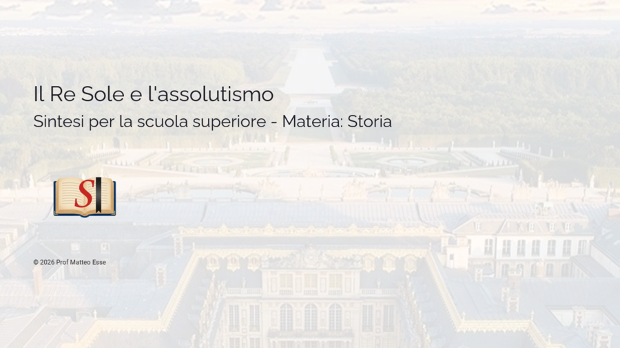 Luigi XIV, il Re Sole e l'Assolutismo Francese (PPTX Modificabile)