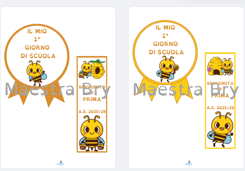 COCCARDA E SEGNALIBRO TEMA APE