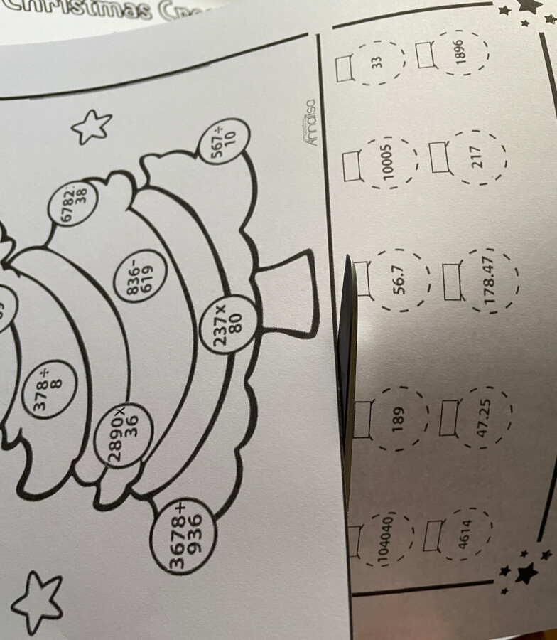 MateNatale: calcoli sull'albero (classe 4)