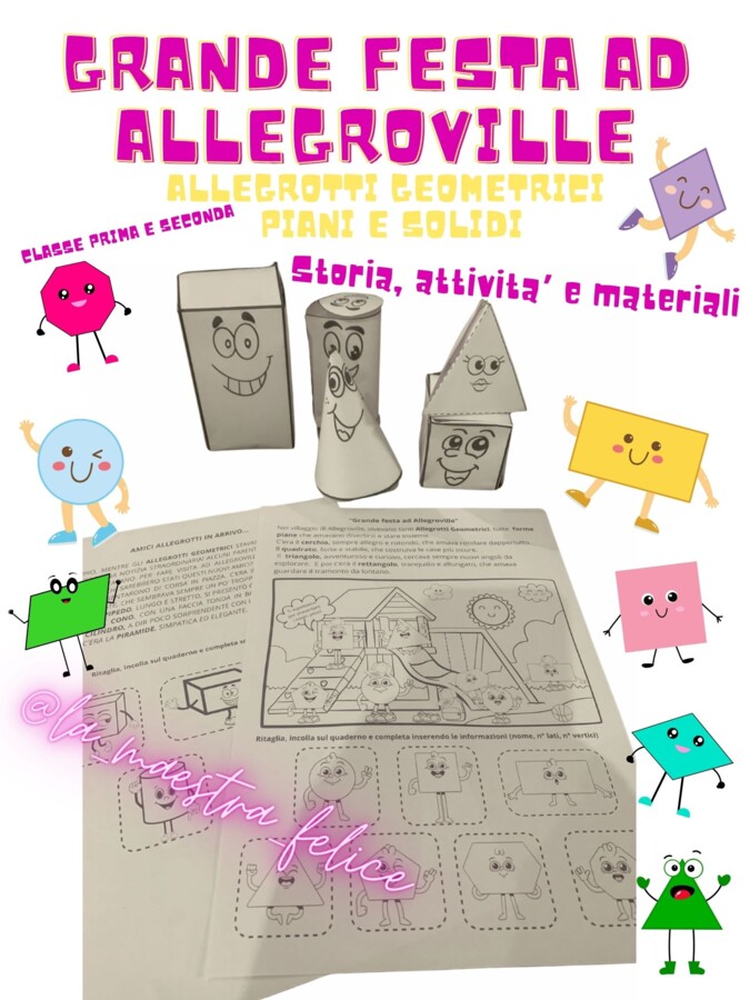 "GRANDE FESTA AD ALLEGROVILLE" storia, attività e materiali di geometria
