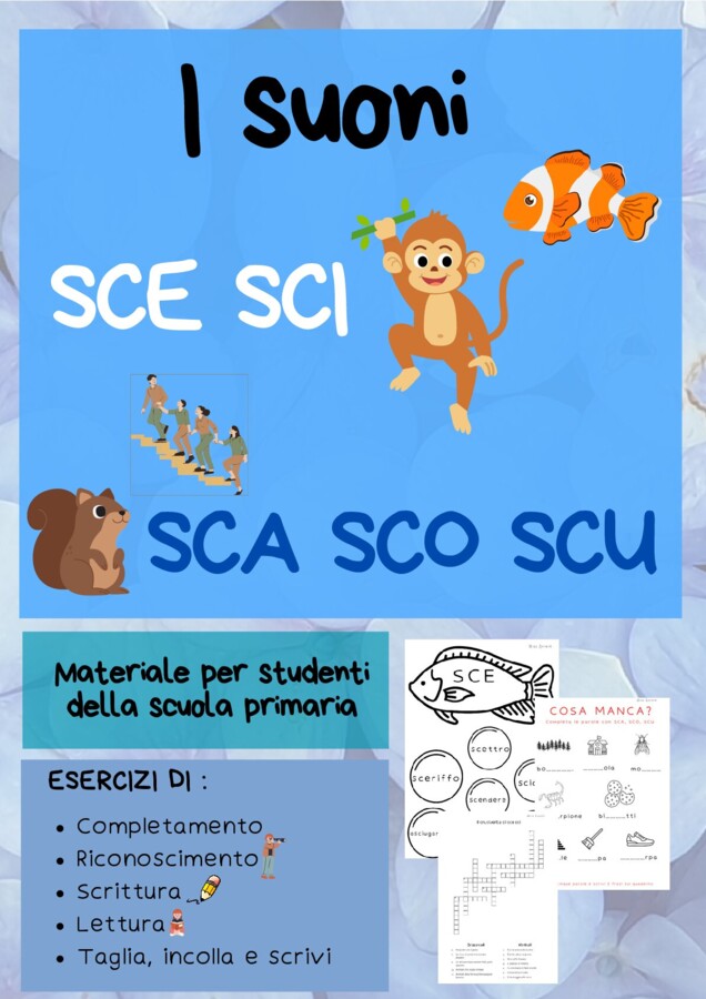 I suoni SCA, SCO, SCU, SCE, SCI