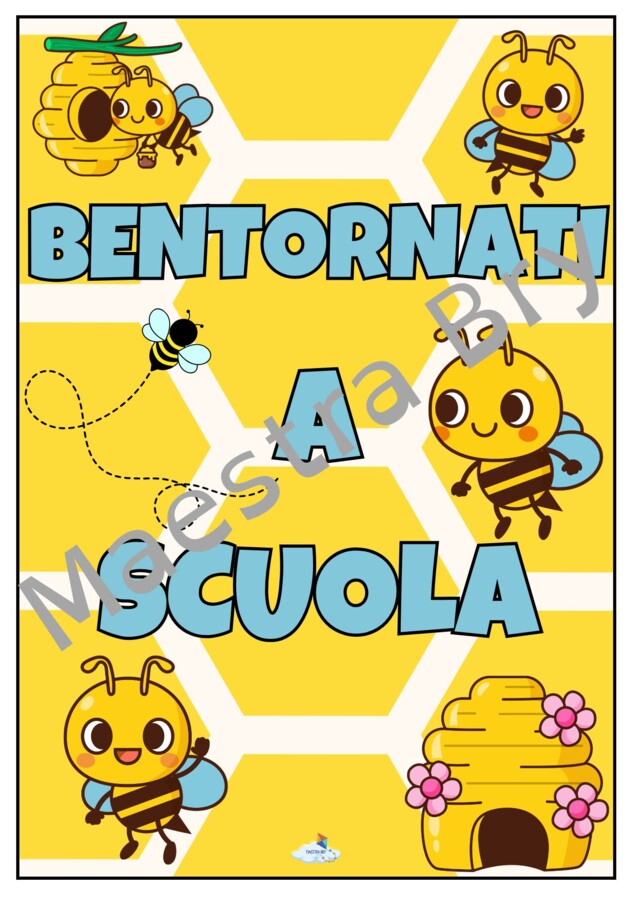 POSTER "BENTORNATI A SCUOLA" TEMA APE