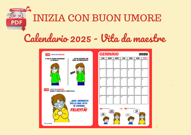 Vita da Maestra calendario 2025: Un Anno di Risate in Classe!