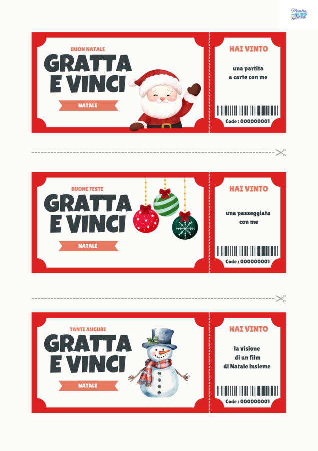 Gratta e Vinvi di Natale