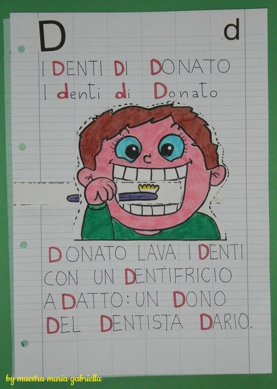 Consonante D di Denti