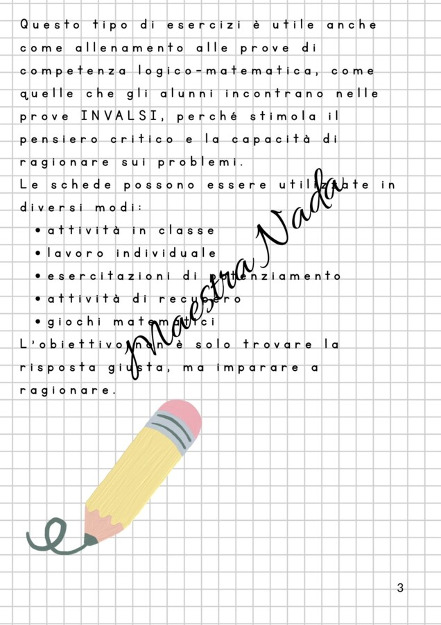 Giochi di Logica e Matematica Classe 2ª e 3ª primaria