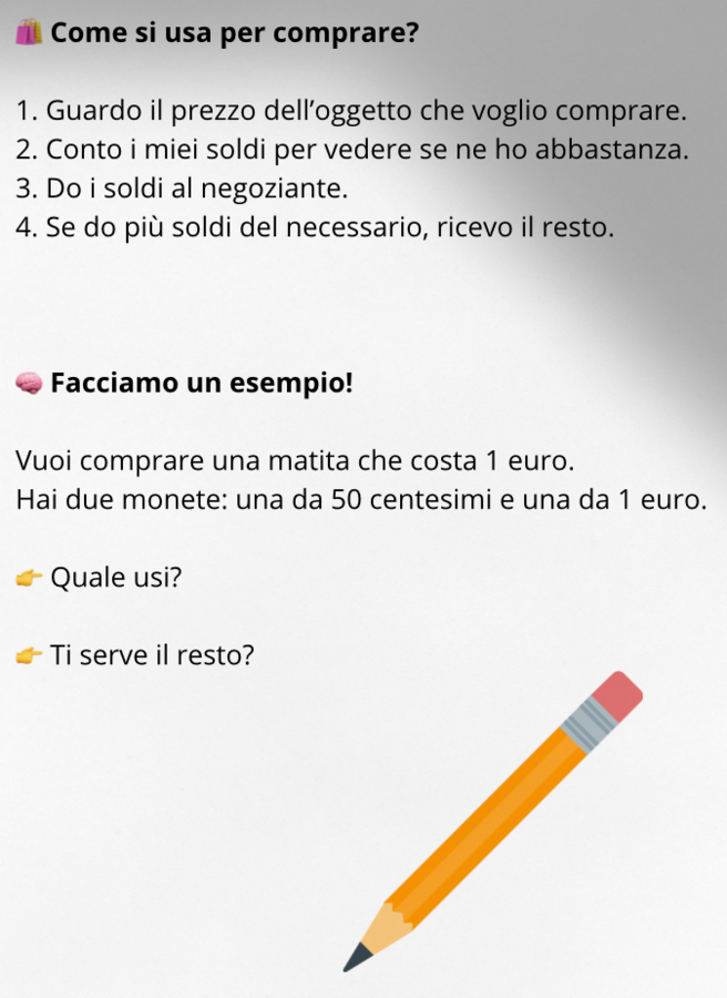 EURO ESERCIZI E SPIEGAZIONE