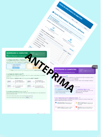 INFORMATICA & CODING FACILE - 6 Lezioni pronte con schede, laboratori al PC, soluzioni e griglie (Classi 3ª e 4ª)