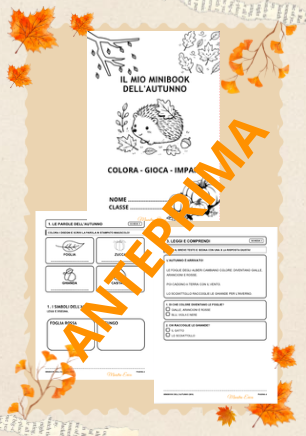 IL MIO MINIBOOK DELL'AUTUNNO - Attività, giochi e letture in stampato maiuscolo (Classe 1^ e 2^)