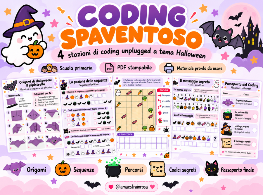 CODING SPAVENTOSO – coding unplugged a tema Halloween