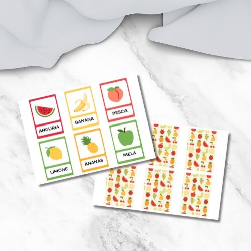 Flashcards frutta in italiano
