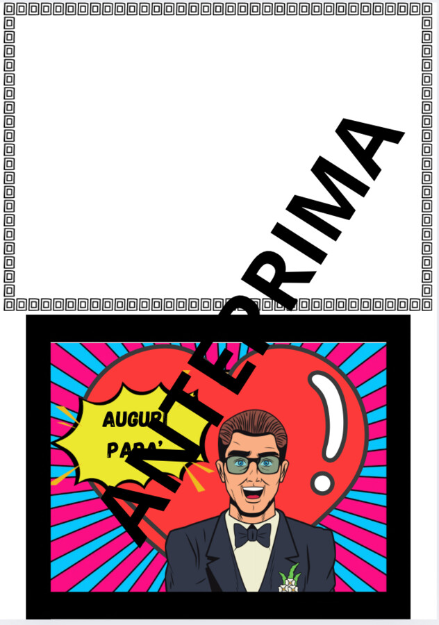 Papà Pop/ Biglietti auguri in stile pop art