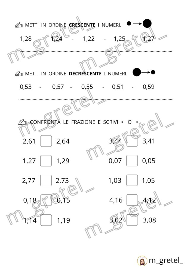 I NUMERI DECIMALI: I CENTESIMI