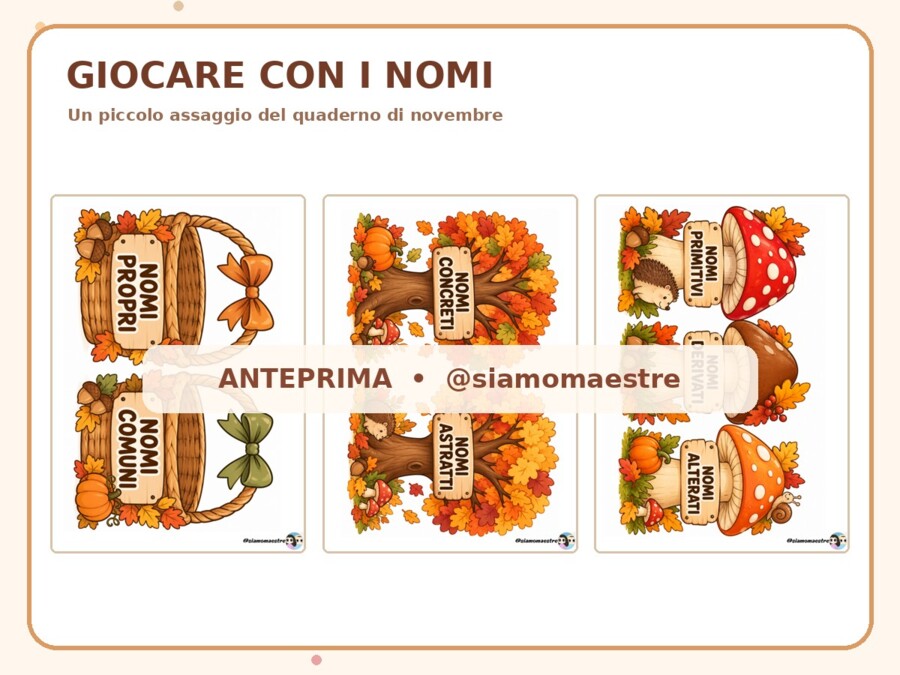 Quaderno di Italiano – Novembre | Classe quarta primaria – Attività, schede operative e didattica a stazioni