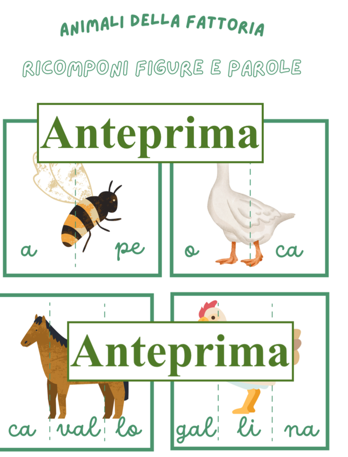 Un pack per iniziare: animali al ballo+ animali della fattoria