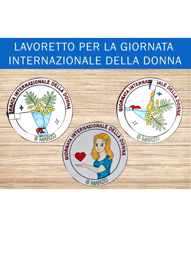 🌼 Lavoretto per la Giornata internazionale della donna