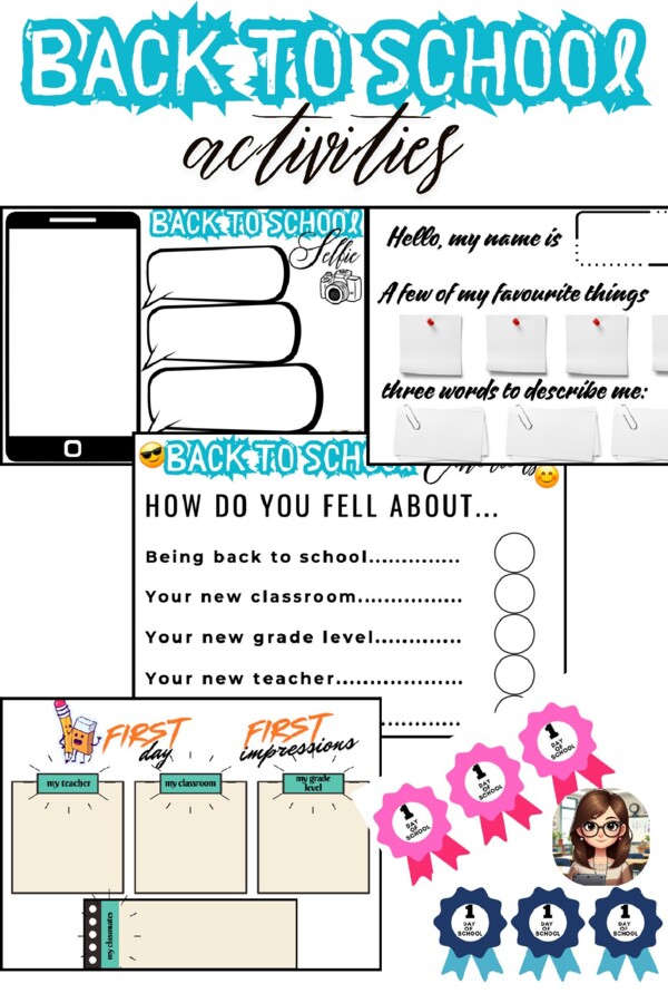 Back to School Activities (6 pagine)