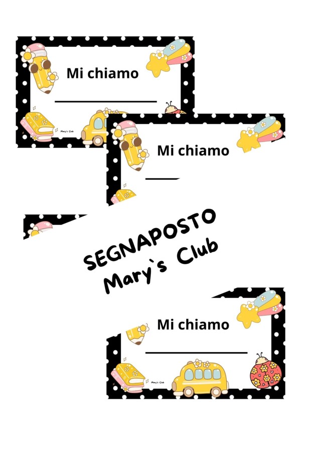 Segnaposti accoglienza