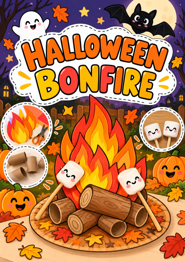 Halloween Craft - My Halloween Bonfire