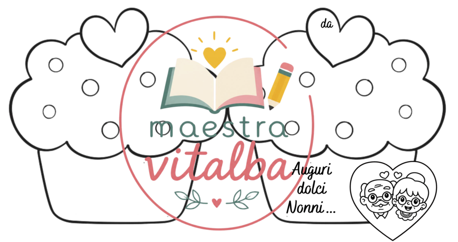Biglietto Dolci Nonni- Biglietto richiudibile per la festa dei nonni - scuola primaria