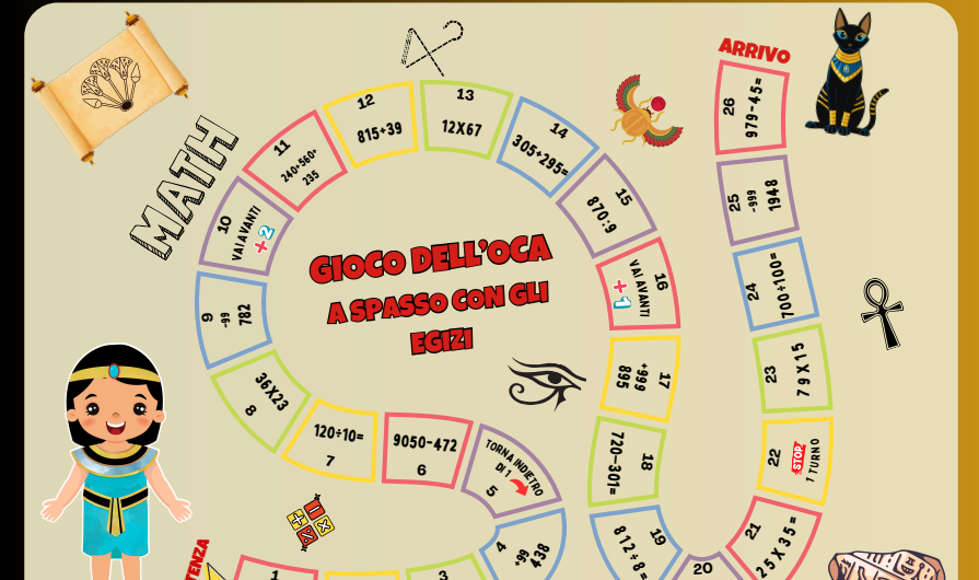 Gioco dell'oca classe quarta