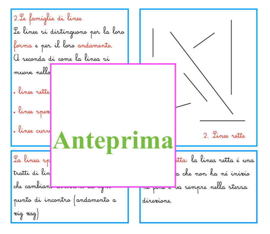 La linea; percorsi di osservazione, scoperta e classificazione
