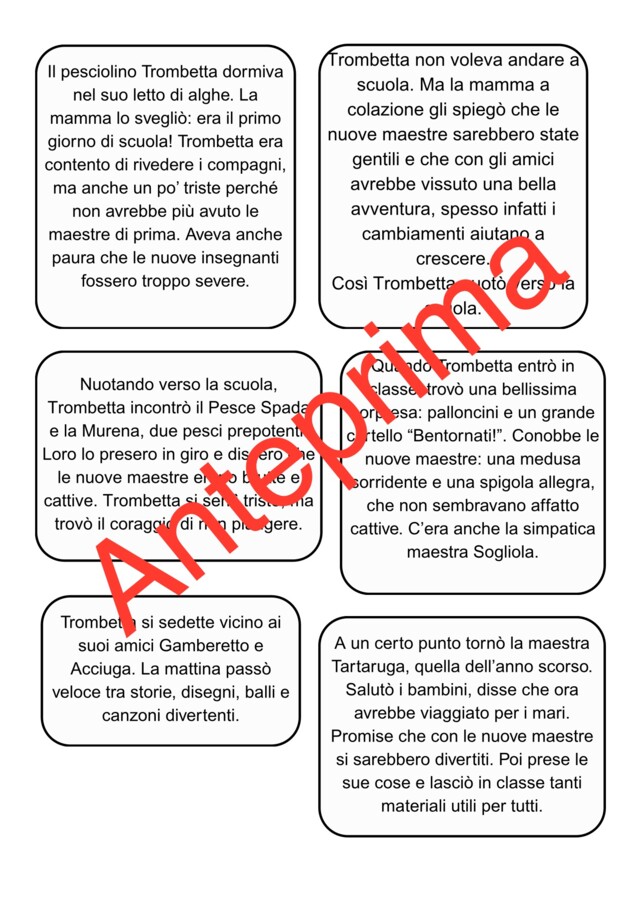 Il primo giorno di scuola del pesce Trombetta
