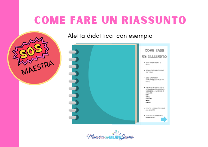 Come fare un riassunto - aletta didattica