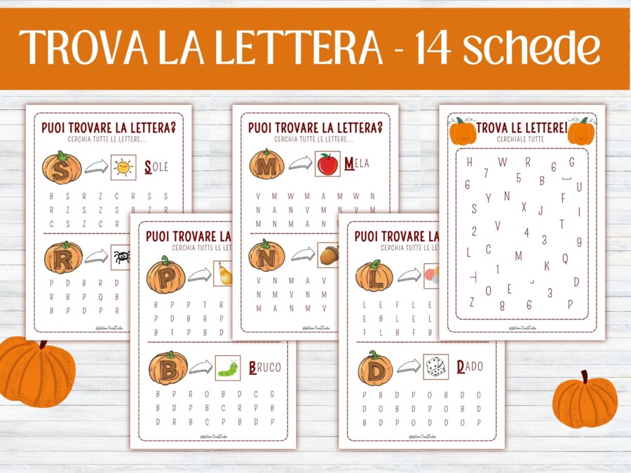 Quaderno dell'Alfabeto e Grafomotricità Autunnale (30 Pagine - Infanzia 5 anni, Cl. 1ª e BES/Sostegno) - Imparo le Lettere d'Autunno: 30 Schede di Grafomotricità, Tracciamento e Riconoscimento Lettere